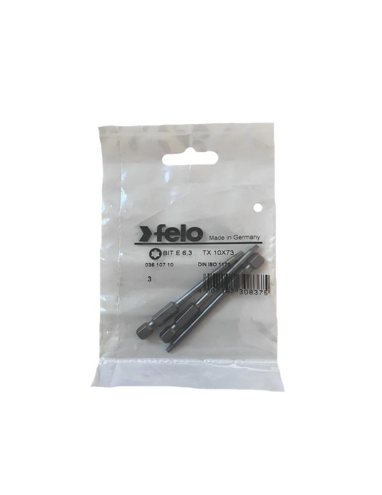 Felo Set 3 biti Felo, seria Industrial profil Torx, E6.3, TX10, 73mm
