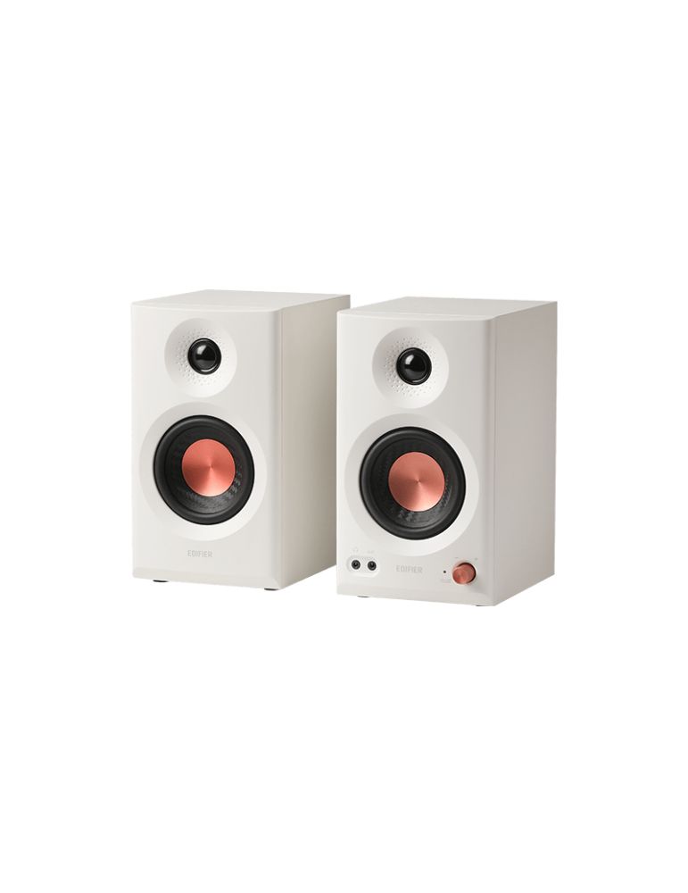Audio Components BOXE EDIFIER 2.0, RMS: 36W (2 x 18W), studio monitor, volum, bass, treble, intrare jack 6.35 TRS balanced, RCA, iesire casti, wh