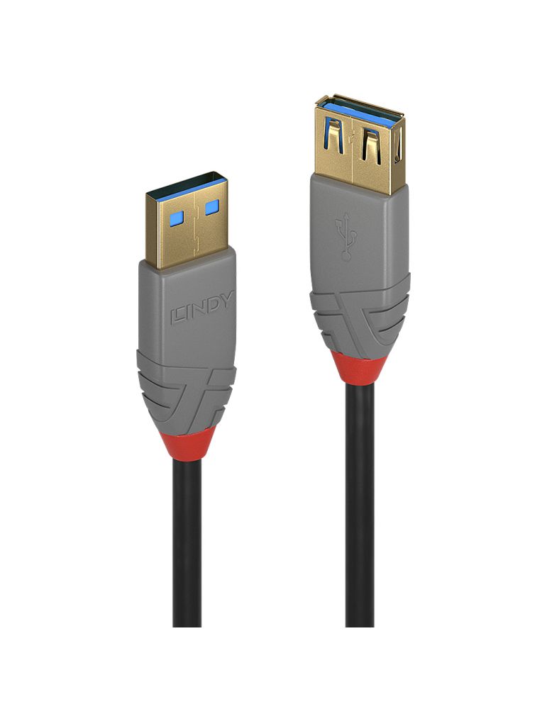 Storage & Data Transfer Cables Cablu Lindy 2m USB 3.2 Type Ext Anthra "LY-36762" (timbru verde 0.08 lei)