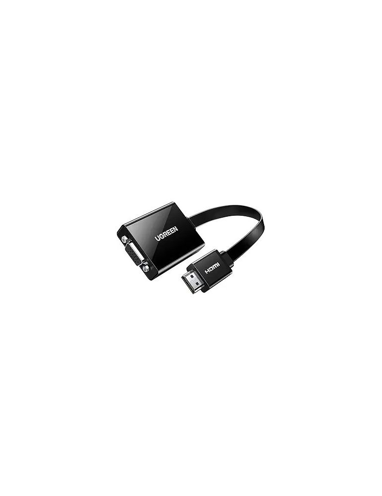 CABLU video Ugreen, "CM611" HDMI (T) la 1 x VGA (M) 1920x1080 la 60Hz, lungime 0.15m, negru "90813" - 6957303898138