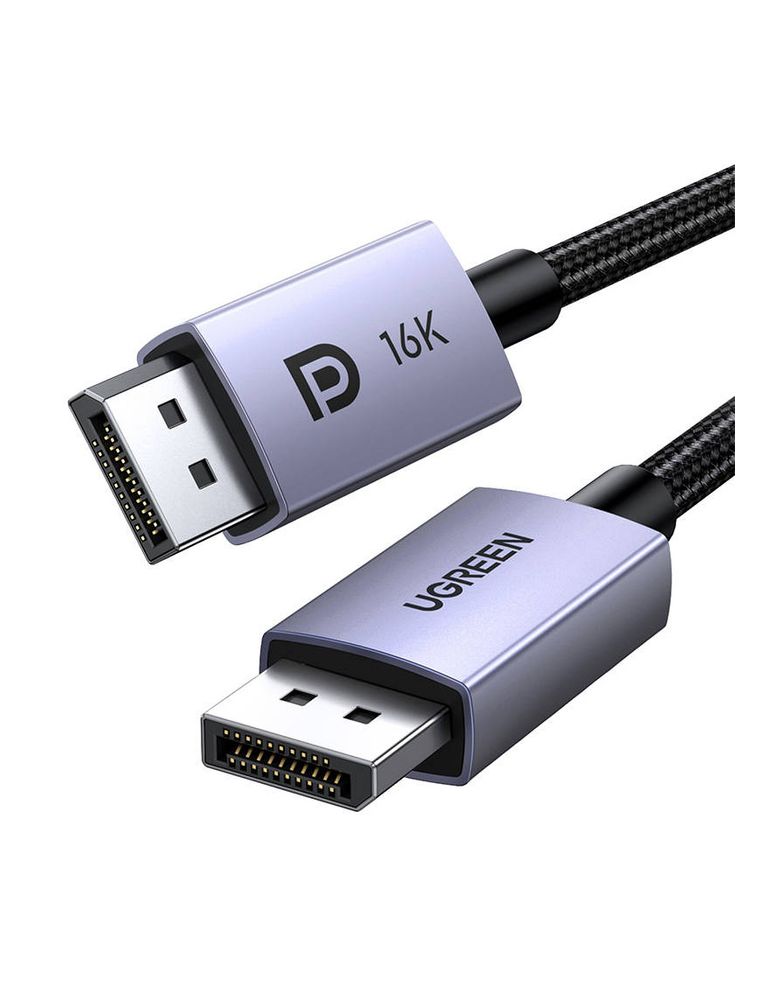 Audio & Video Cables CABLU video Ugreen, "DP118" DP 2.1 (T) la DP 2.1 (T), 16K la 30Hz, lungime 1m, braided, negru "15383" - 6941876213832