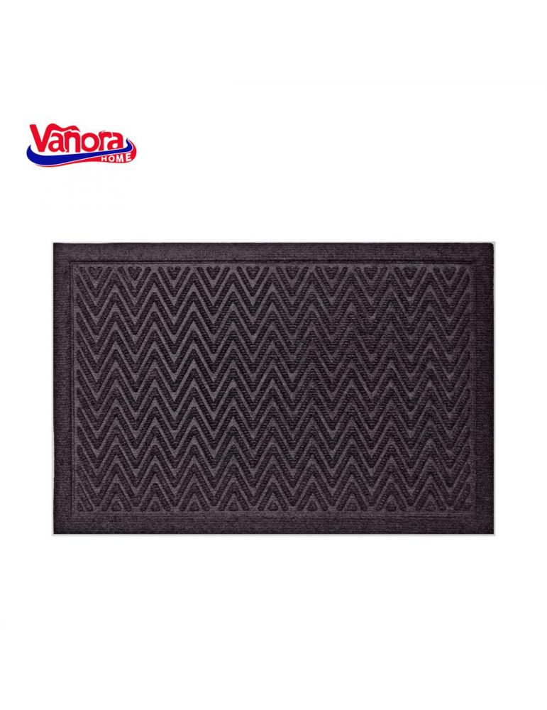 Door Mats COVORAS INTRARE 40X60 CM TEXTIL+CAUCIUC, CLASSIC NEGRU