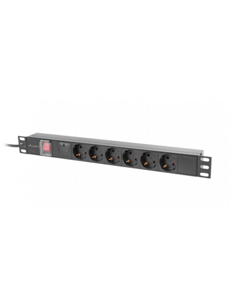 Power Strips & Surge Suppressors Unitate distributie alimentare PDU 19", 1U, 10A, 6 prize , negru, C14