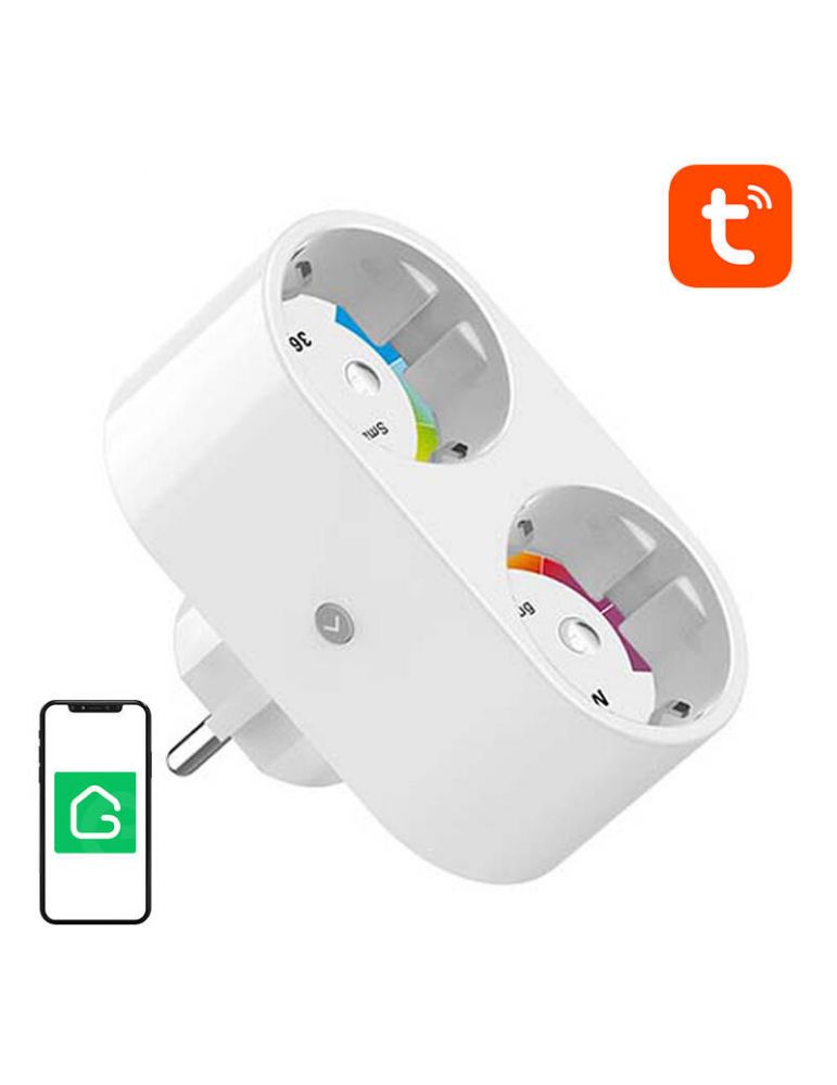 Priză inteligentă Dual WiFi Gosund SP211 3500W, Tuya