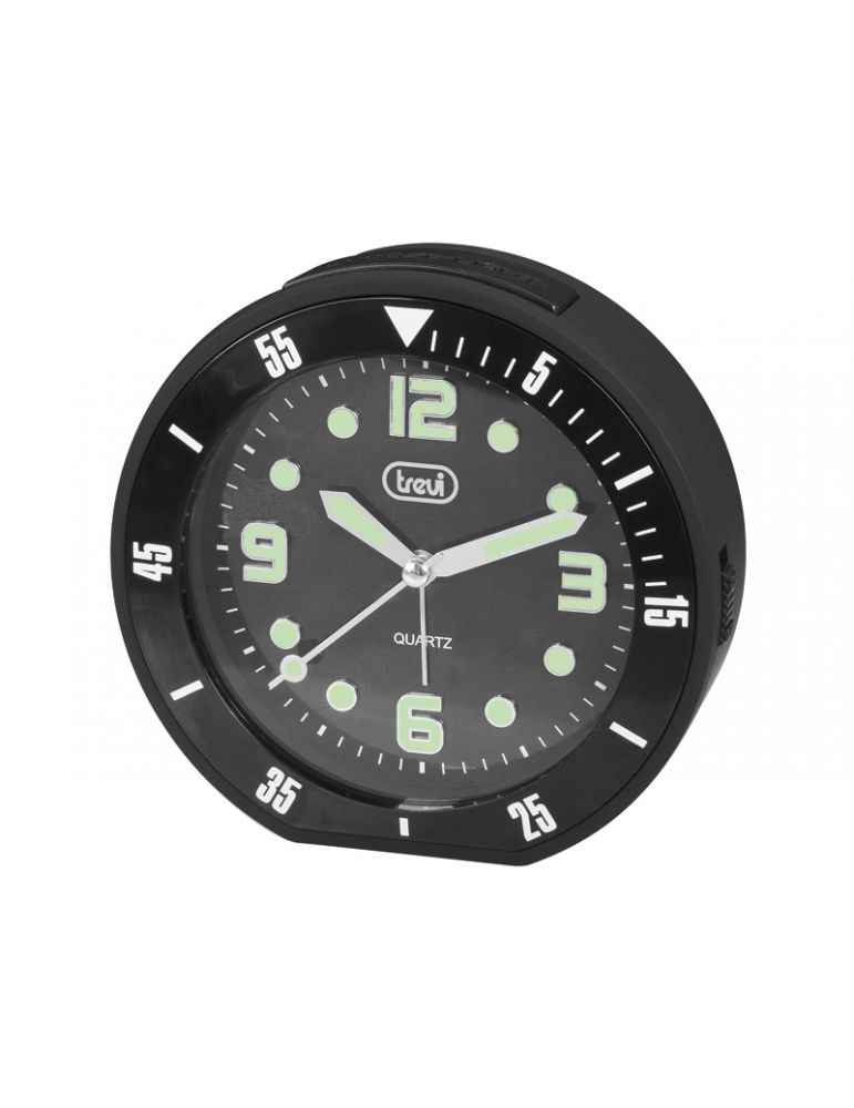 Clocks Ceas desteptator cu quartz SL 3091 R, negru, Trevi