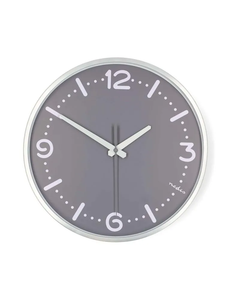 Wall Clocks Ceas de perete Nedis, din aluminiu, 300mm