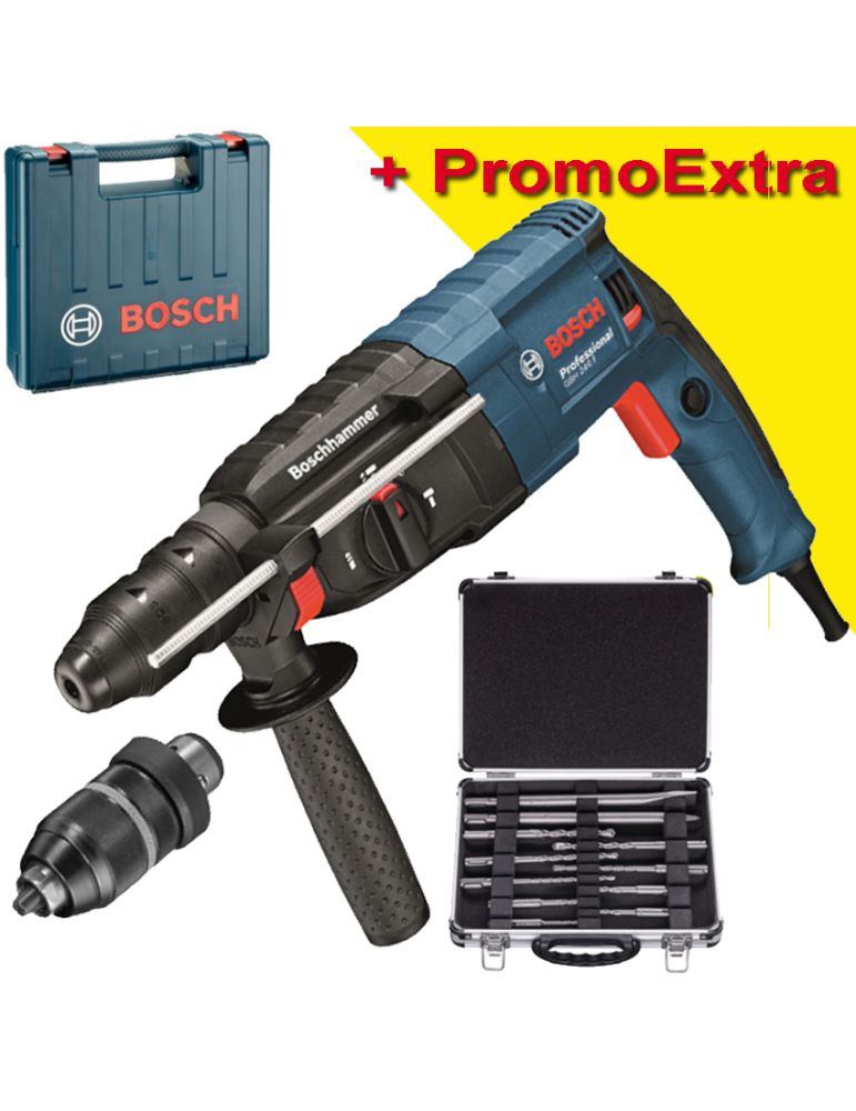 Bosch BOSCH GBH 240 F Ciocan rotopercutor SDS-plus 790 W, 2.7 J + Set mixt 11 accesorii SDS-PLUS