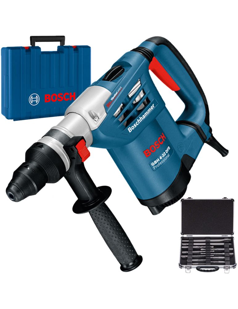 Bosch BOSCH GBH 4-32 DFR Ciocan rotopercutor SDS-plus 900 W, 4.2 J + Set mixt 11 accesorii SDS-PLUS