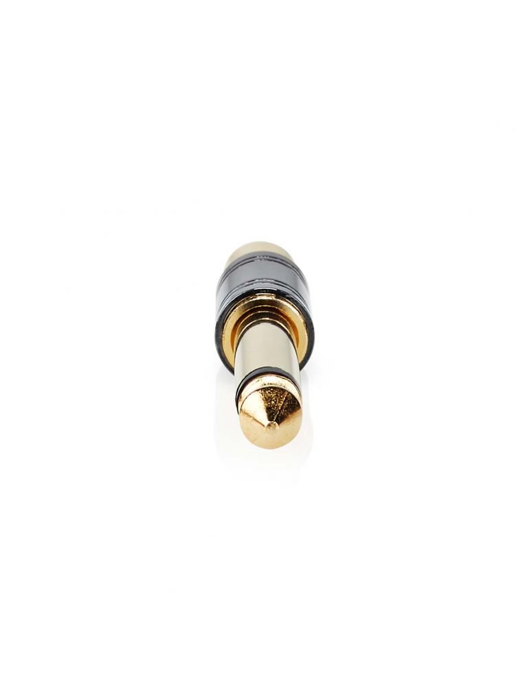 Components Adaptor audio mono 6.35mm tata - RCA mama, metal, 1 buc, Nedis