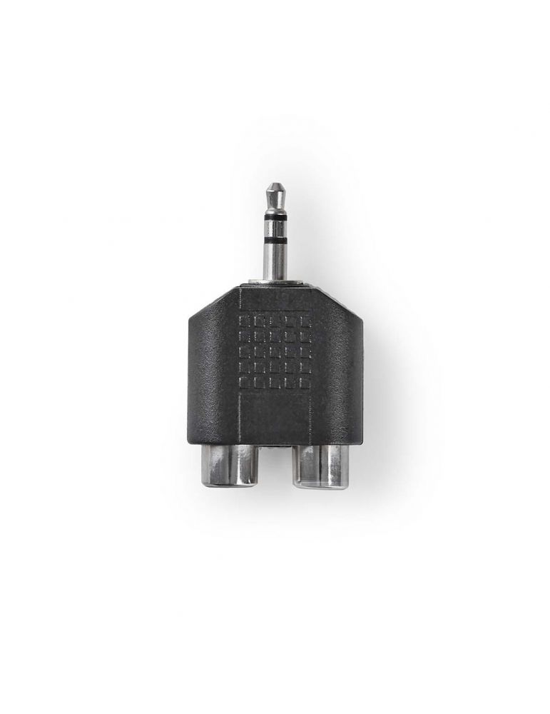 Adapters Adaptor audio stereo Nedis 3.5 mm tata - 2x RCA mama, negru