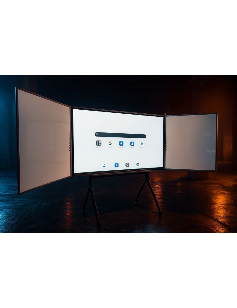 Office Supplies Display-Tabla interactiva 86" Evoboard Swing 86, 400cd/m2, 4K, Android 13 upgradabil, Whiteboarduri laterale 86"
