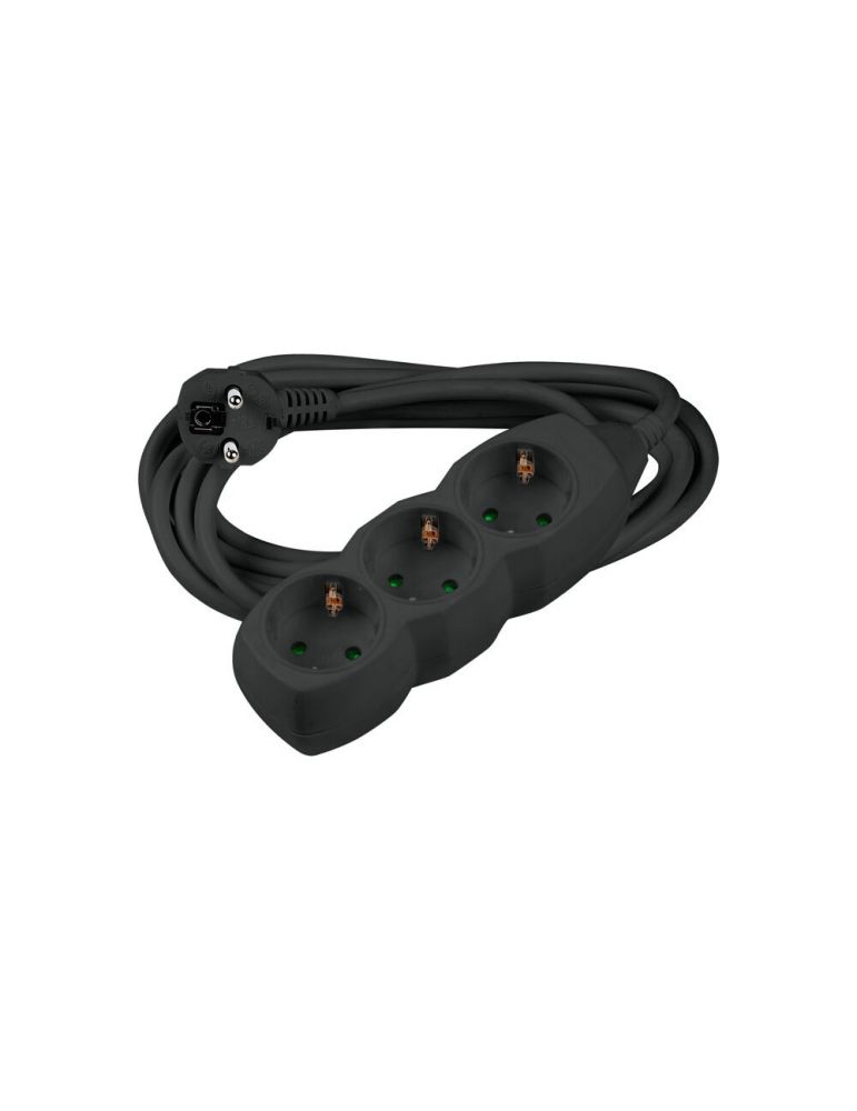 Extension Cords Prelungitor 3 prize 3M, cablu 3x1.5mmp, negru, Technik MT3W3M1,5-BK