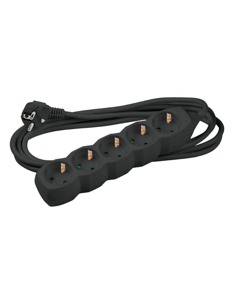 Extension Cords Prelungitor 5 prize 3M, cablu 3x1.5mmp, negru, Technik MT5W3M1,5-BK