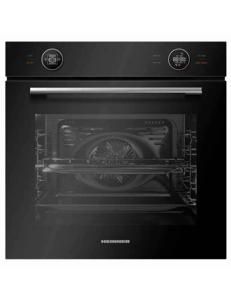 Ovens Cuptor incorporabil Heinner HBO-M7210GCDRC-GBK, multifunctional, Clasa energetica A+, Capacitate 72 L, Timer digital, Display to