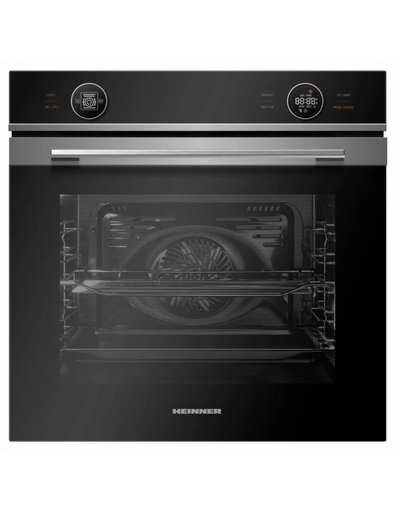 Ovens Cuptor incorporabil Heinner HBO-M7210GCDRC-GIX, multifunctional, Clasa energetica A+, Capacitate 72 L, Timer digital, Display to
