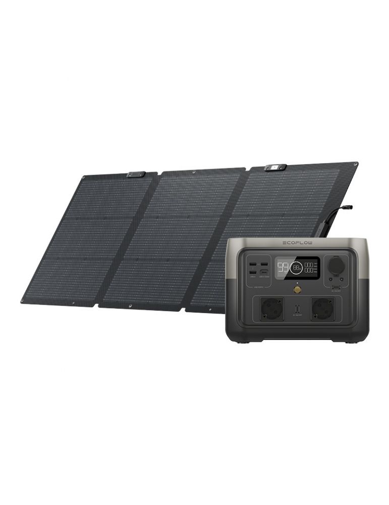 pompa ridicare presiune panou solar Pachet: Stație de alimentare EcoFlow River 2 Max + panou solar portabil 160W