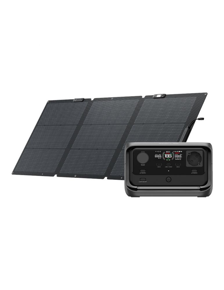 pompa ridicare presiune panou solar Pachet: Stație de alimentare EcoFlow River 3 Plus + panou solar portabil 160W