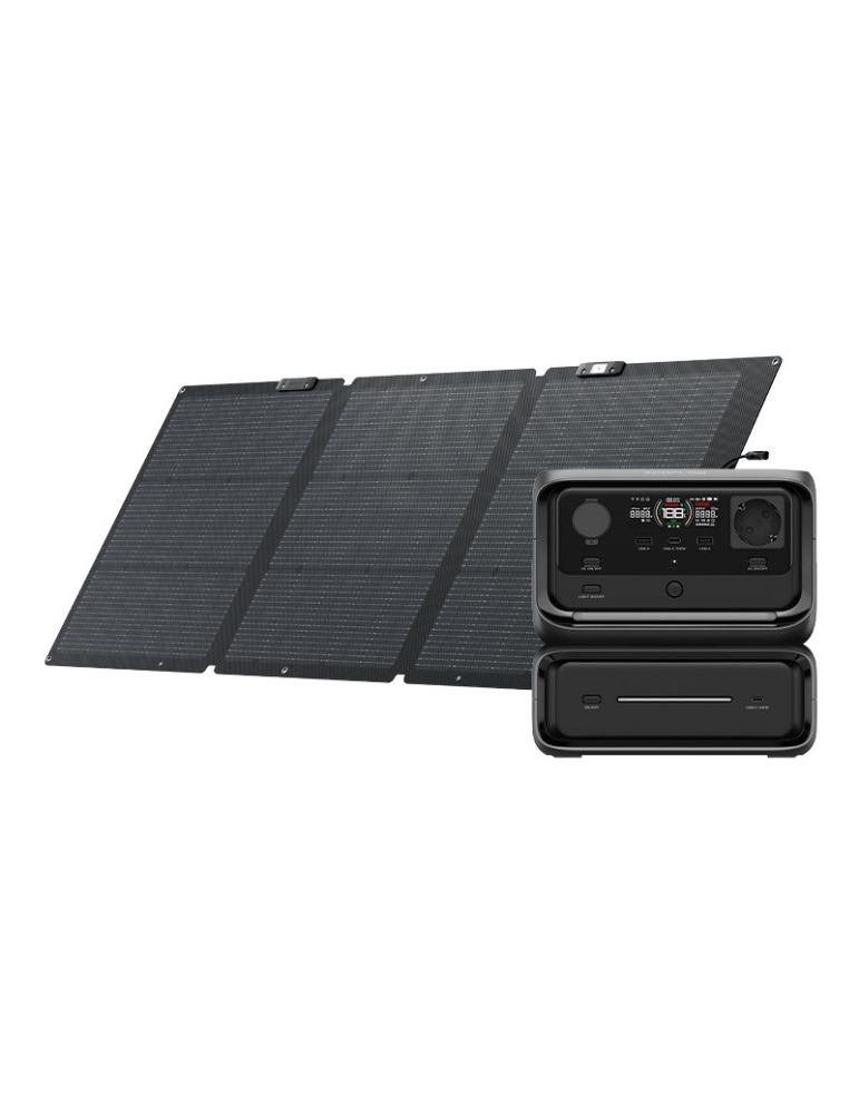 Solar Energy Kits Set: Centrală EcoFlow River 3 Max + panou fotovoltaic 160W.