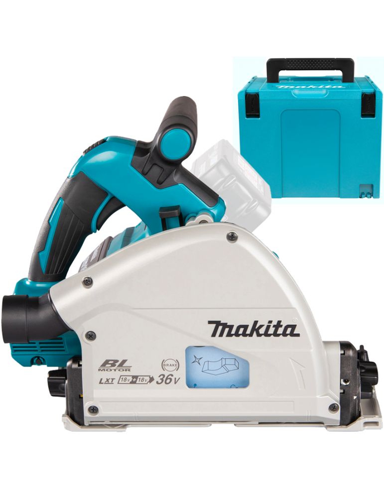 Saws MAKITA DSP600ZJ Ferastrau prin plonjare brushless, Li-Ion, 2x18V + Makpac, fara acumulator in set (SOLO)