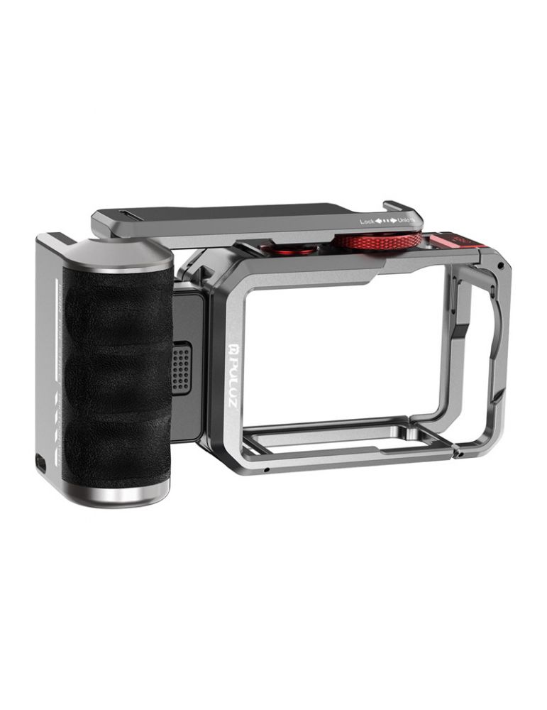 Camera & Optic Accessories Cușcă de expansiune din titan cu mâner și conexiuni Puluz suplimentare pentru DJI Osmo Action 6