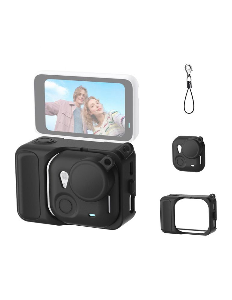 Carcasă de protecție din silicon Puluz pentru Insta360 Go Ultra (negru)