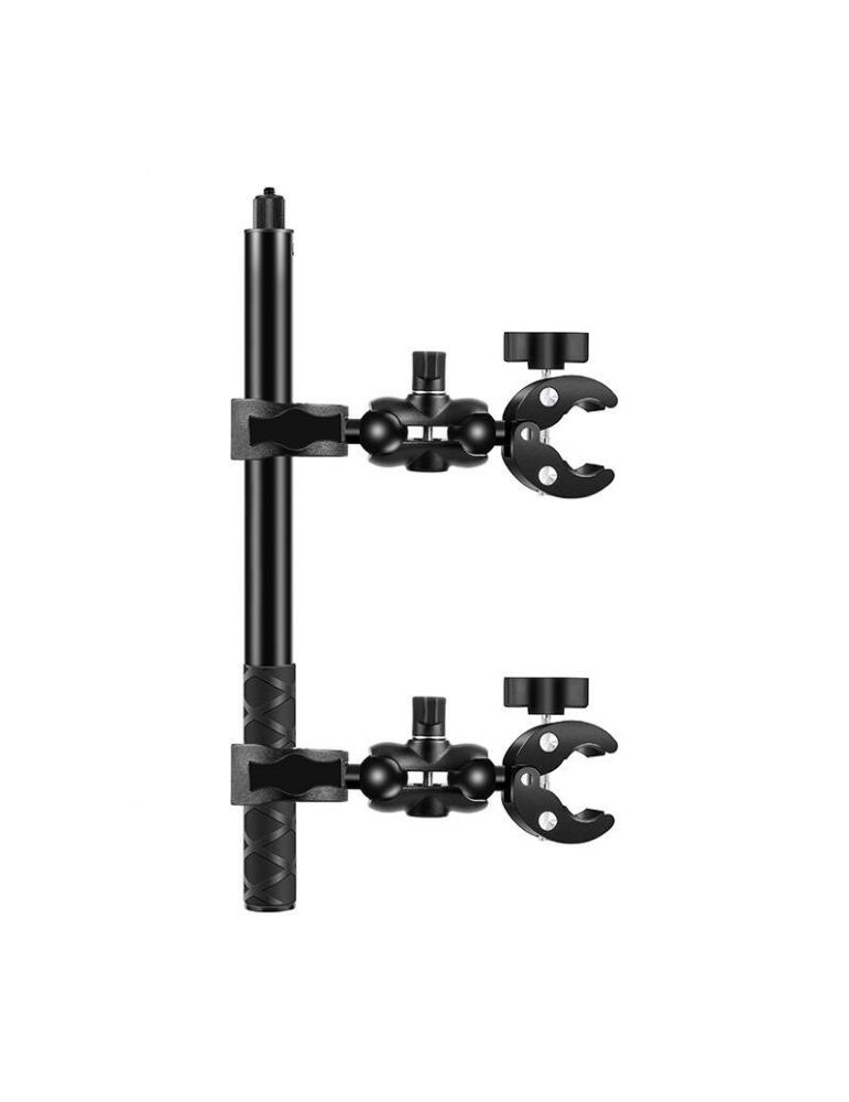 Camera Stabilizers & Supports Suport pentru motocicletă / bicicletă PULUZ cu două cleme și selfie stick 150 cm