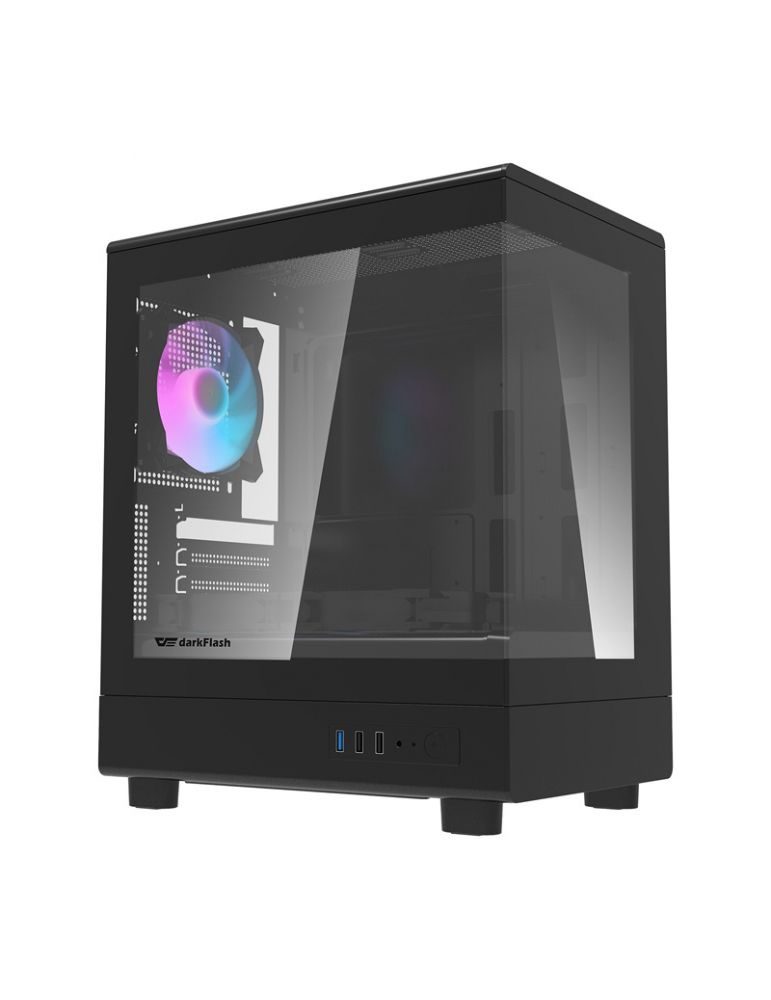 DarkFlash DB330M Black Computer Case (+3 Fans) v2