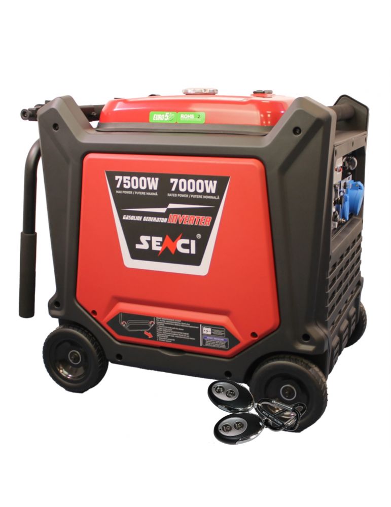 Senci Generator inverter SENCI SC8000iE putere maxima 7.5 kW 230V pornire electrica insonorizat