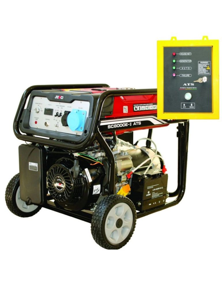 Senci Generator de curent SENCI SC8000-ATS TOP putere maxima 7 kW 230V pornire electrica ATS inclus