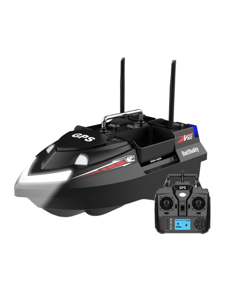 Remote Control Boats & Watercraft Flytec V802 PRO 12000mah bait boat (negru)