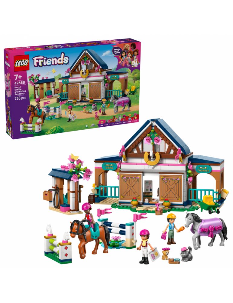 Toys GRAJD DE CAI SI ACADEMIE DE ECHITATIE LEGO42688