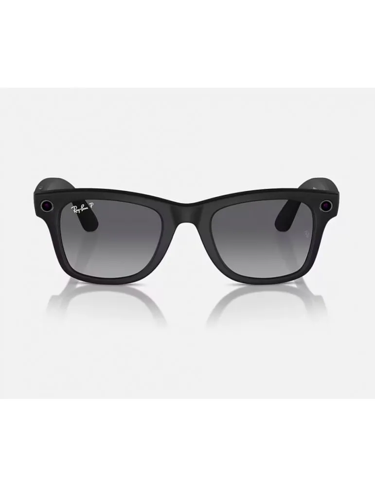 Sunglasses Ray-Ban Meta Wayfarer AI Glasses Matte Black/Polar Gradient Graphite (Large)