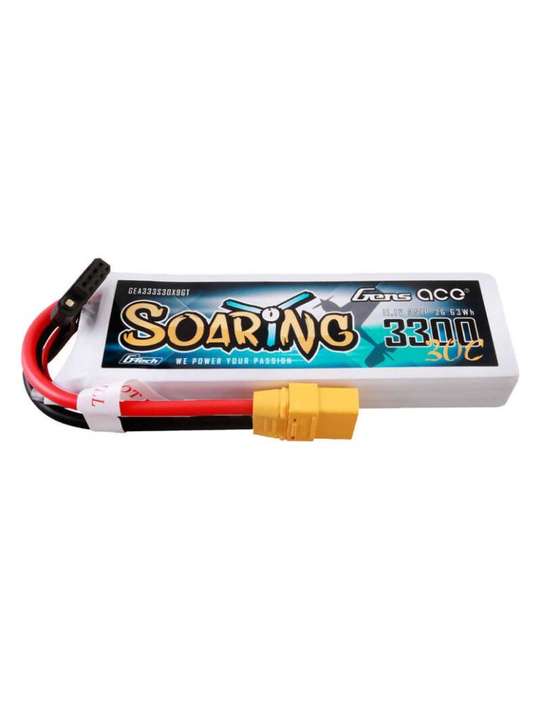 Toys Gens ace G-Tech Soaring 3300mAh 11.1V 30C 3S1P Lipo Battery Pack cu mufă XT90