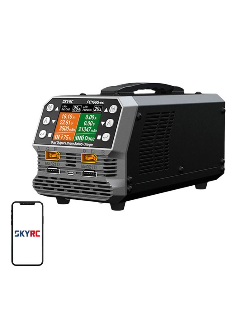 Toys & Games Încărcător de baterii litiu cu două canale SkyRC PC1080neo