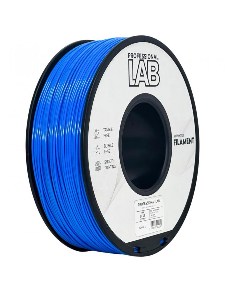 Print, Copy, Scan & Fax Filament 3D Proffesional Lab, Diamentru 1.75mm, Greutate: 1KG, Culoare: Albastru, Material: ASA, Temperatura: 220-250c.