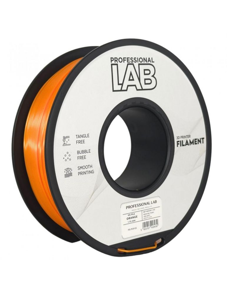 Print, Copy, Scan & Fax Filament 3D Proffesional Lab, Diamentru 1.75mm, Greutate: 1KG, Culoare: Orange, Material: PLA, Temperatura: 180-240c.