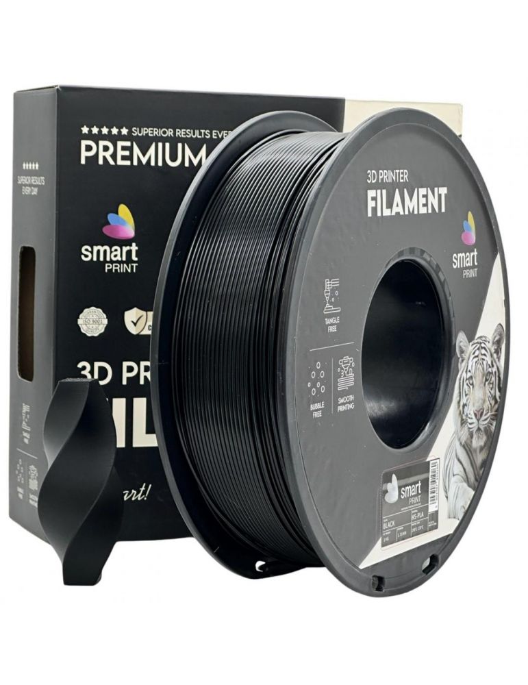 Print, Copy, Scan & Fax Filament 3D Smart Print, Diamentru 1.75mm, Greutate: 1KG, Culoare: Negru, Material: PLA, Temperatura: 180-240c.