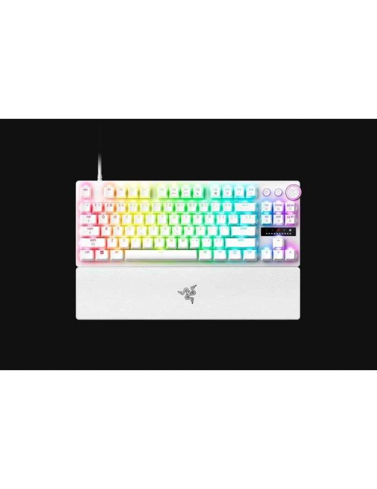 Input Devices Tastatura mecanica Razer Huntsman V3 Pro Tenkeyless 2025 8K, iluminare Razer Chroma RGB, US layout, alb