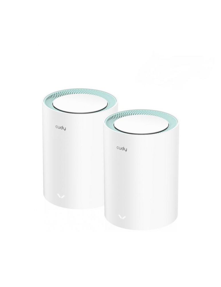Bridges & Routers Sistem Mesh dual band wireless Gigabit Cudy ROUT-WLESS-M1300/2-CDY, 2.4/5 GHz, 867 Mbps, 120 m, 2 dispozitive