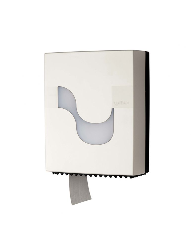 Bathroom Accessories Dispenser Celtex, Megamini, pentru hartie igienica Mini Jumbo, plastic, alb