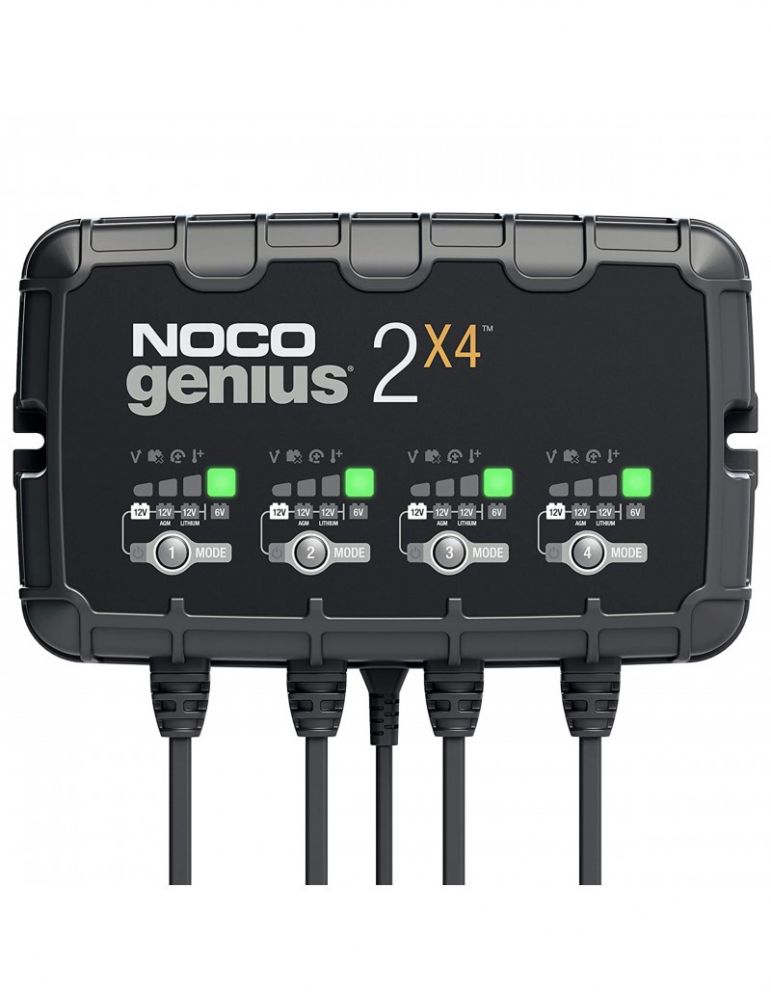 Vehicle Battery Chargers Redresor acumulatori 6V 12V 2A, incarca 4 acumulatori 40A, NocoGenius 2x4