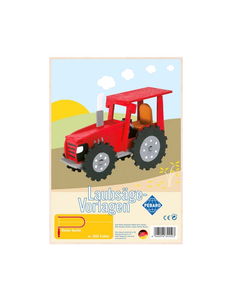 Pebaro Pebaro 355S, Sablon din lemn, tractor, pentru traforaj, dimensiunea A4