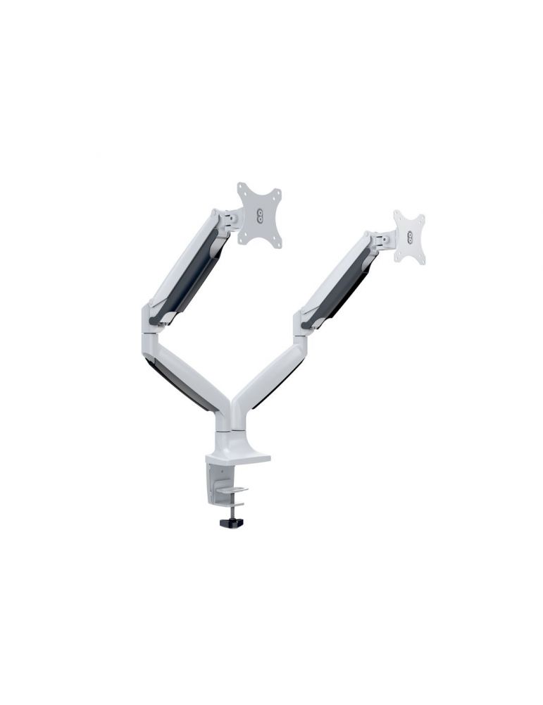 Video Accessories Suport 2 monitoare de masa, Gas Spring Multibrackets MB-7086, 15"- 27", max.9 kg / monitor, alb
