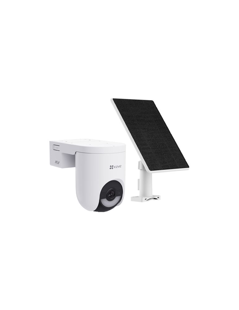 Cameras Camera IP Wi-Fi6 & 4G PT + Panou solar 5W, 2K+, baterie 5.200 mAh, Audio, IR+WL 15m, Alarma - Ezviz CS-HB8c-4G-KIT