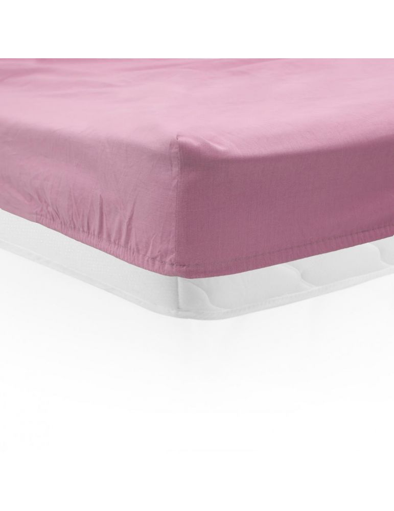 CEARCEAF PAT CU ELASTIC 90X200 CM ROZ