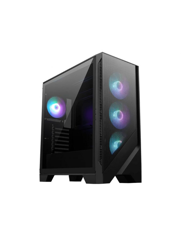 scaune transparente MSI MAG Forge 320R AIRFLOW Micro Tower Negru, Transparente