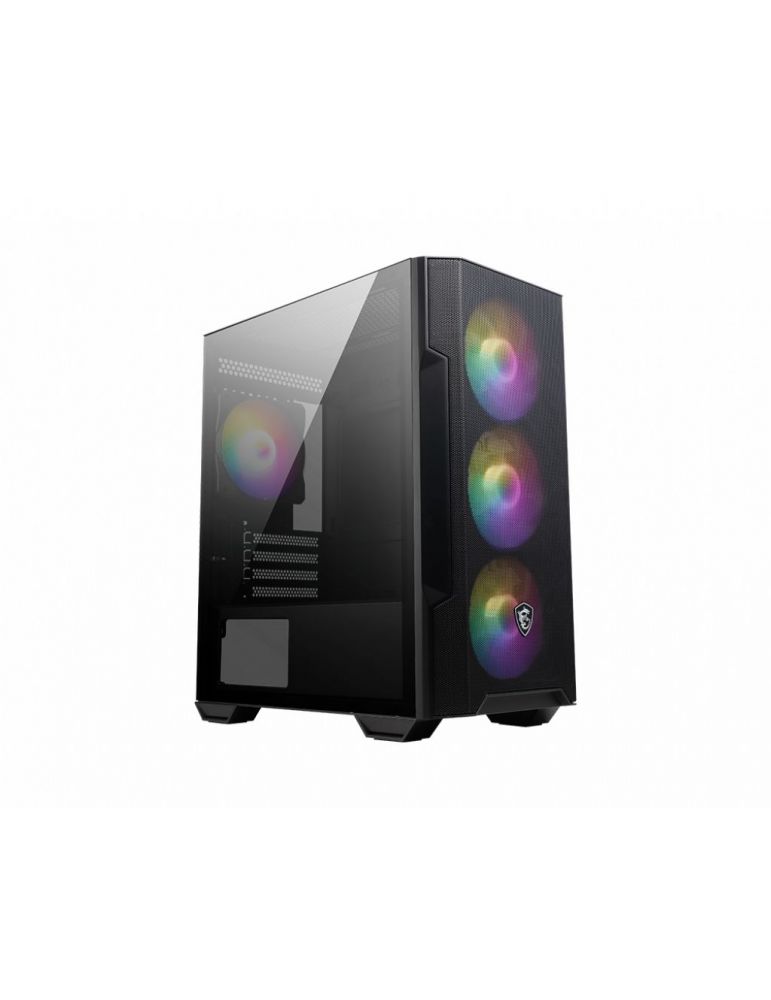 scaune transparente MSI MAG Forge M100R Midi Tower Negru, Transparente