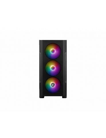 MSI MAG Forge M100R Midi Tower Negru, Transparente
