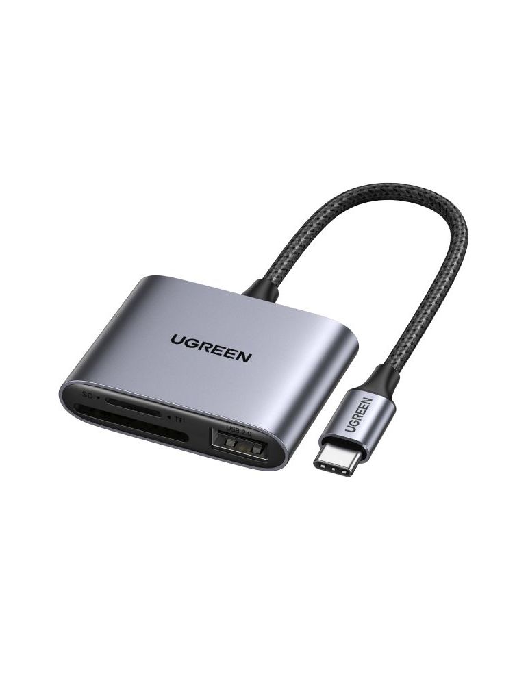 Memory Card Readers Ugreen 80798 cititoare de carduri USB 3.2 Gen 1 (3.1 Gen 1) Type-C Gri