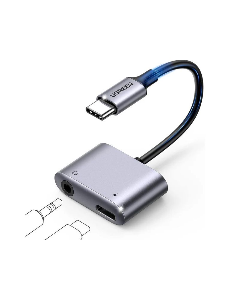 I/O Cards & Adapters ADAPTOR Incarcare si audio Ugreen - 60164